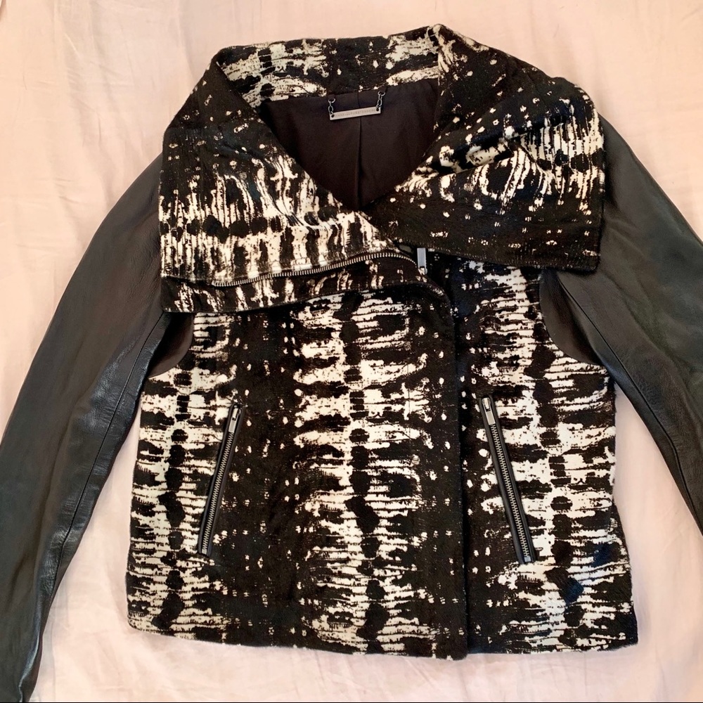 DVF Leather/ Mink fur Jacket - Picture 4 of 4